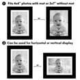 thumbnail image 4 of Americanflat 5x7 Picture Frame with Polished Plexiglass with 4x6 Mat 5 Pack Display Photo Galleria - Black, 4 of 8