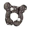thumbnail image 4 of Almohada De Apoyo Para El Cuello Del Bebé, Almohada De Alimentación Para Cochecito De Bebé, Viaje, Color Negro, 4 of 9