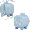 thumbnail image 2 of Despertador para niños para niñas, niños, Dinosaurio iluminado, Reloj Despertador Digital para niños, lámpara, luz Nocturna, día, Noche, Reloj Despertador para jardín de Infantes Adjus, 2 of 5