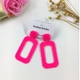 thumbnail image 2 of Vintage Minimalist Multicolor Acrylic Geometric  Hollow Drop Dangle Neon Earrings Retro 70s 80s 90s Halloween Party Costume Accessory Jewelry for Women, 2 of 5