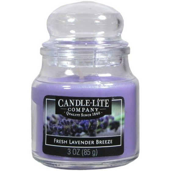 Candle lite 3827404 3 oz Fresh Lavender Breeze Jar Candle , Pack of 12 ...