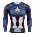 thumbnail image 1 of Rashguard Gym Man Fitness Long Sleeve Compression Shirt Bat Spider Superhero Print Fashion Cloth For Running Training Exercise, 1 of 5