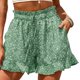 thumbnail image 1 of Pantalones cortos casuales lindos pantalones cortos con estampado floral para mujeres para el hogar ANGGREK Otros, 1 of 6