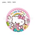 thumbnail image 3 of Figura de Anime desechable de gatito para fiesta, Sanrio, feliz cumpleaños, vajilla de Hello Kitty, plato, servilletas, juguete para niña, Baby Shower, regalo para niños, 3 of 5
