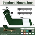 thumbnail image 7 of SDJPOI Outdoor Chaise Lounge Cushions Set of 4, 72" x 21" x 3" Thick Patio Furniture Replacement Cushions, Waterproof Lounge Chair Cushion with Headrest & Ties for Pool Beach, 7 of 7