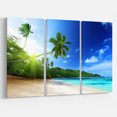 thumbnail image 3 of Design Art - Plage au Coucher du Soleil avec Palmier, 3 of 3