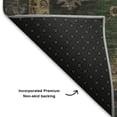 thumbnail image 5 of Addison Rugs Mayfield Premium Machine Washable Traditional Global Fern Rectangle Rug, 9' X 12' Machine Washable Traditional Global Fern Oversized Sherpa Throw Blanket, 5 of 6