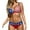 Red, variant on qucoqpe Women American Patriotic Bikini 4th of July Independence Day Swimsuit U.S. Star Stripe Flag Print V Neck Back Cross Two Piece Bathing Suit