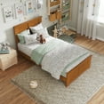 thumbnail image 4 of Madison Twin Wood Foundation Bed with Matching Footboard in Light Toffee, 4 of 13