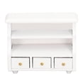 thumbnail image 1 of Mini Armoire de Rangement, Armoire Miniature Blanche Pure Petite Armoire de Salle de Bain Mini Armoire Design Surélevé, 1 of 14