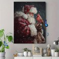 thumbnail image 4 of Santa Claus with Cardinal Canvas Wall Art 15.75x11.81 Inches, 4 of 8