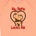 thumbnail image 4 of Inktastic My Nana Loves Me Monkey Boys or Girls Baby Bodysuit, 4 of 5