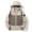 Beige, variant on Men's Casual Color Block Long-Sleeved Hooded Outdoor Adventure Mountaineering Windproof Coat