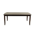 thumbnail image 2 of Espresso Rubberwood Dining Table w/ Leaf - Modern Kitchen Table, Seats 6, Rectangular, 60"+18"x42", Contemporary Design, Dining Room Furniture, 2 of 12