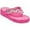 Pink, variant on Women's Fashionable Rhinestone Decor Flip Flops Thick Bottom Wedge Beach Sandals Platform Flip Flop Toe Post Design Slippers Summer Sandals