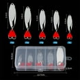 thumbnail image 5 of Fishing Lures, 5pcs Metal Jig Spoon Fishing Lure Wobbler Bait Set Hard Bait For Fishing, Fishing Bait Lure Gear Kit Gifts for Men Bass Freshwater, 5 of 8