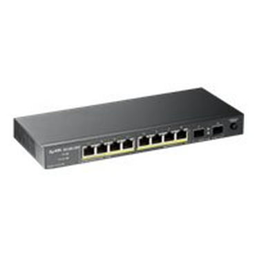 Zyxel GS1100-10HP - Switch - unmanaged - 8 x 10/100/1000 (PoE )   2 x Gigabit SFP - desktop - PoE  (130 W)