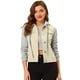 thumbnail image 1 of Día de San Patricio Chaqueta Vaquera Con Capucha Y Cordones En Capas Para Mujer Con Bolsillos Azul claro XL, 1 of 5