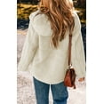 thumbnail image 2 of Women's Beige Fleece Zip Up Hooded Jacket with Pocket | [ZhiHiMeRi] | (US 12-14)L, 2 of 12