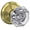 Satin Brass, variant on Schlage Custom FC21 ALX 608 ALD Alexandria Glass Knob with Alden Trim Hall-Closet and Bed-Bath Lock, Satin Brass
