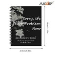 thumbnail image 5 of SUOSDEY End of Life Planner Death Planning Paperback Organizer Notebook,Sorry its Your Problem Now, Because I'm Dead, 5 of 7