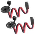 thumbnail image 1 of TEKITSFUN 2 Pack - SAE Power Socket Sidewall Port, Weatherproof SAE Quick Connect Solar Panel Mount Universal Flush-Mountable Connector, 12AWG SAE Cable with 8 Screws (2 Pack 12AWG SAE), 1 of 5