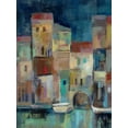 thumbnail image 2 of Vassileva, Silvia 25x32 Gold Ornate Wood Framed with Double Matting Museum Art Print Titled - Evening I Port II, 2 of 4
