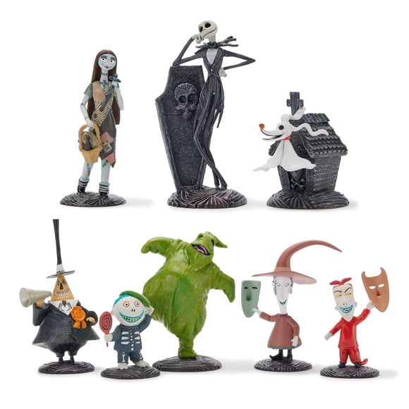Set de figuras DISNEY STORE Pesadilla antes de Navidad x8