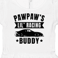 thumbnail image 3 of Inktastic Pawpaw's Lil' Racing Buddy with Car Silhouette Girls Baby Dress, 3 of 4