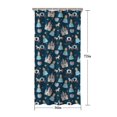 thumbnail image 5 of Dark Blue Princess Castle Pattern Shower Curtain 36"x72" ,Bathroom Decorative Shower Curtains Set with 12 Hooks,Modern Waterproof Washable Shower Curtain, 5 of 6