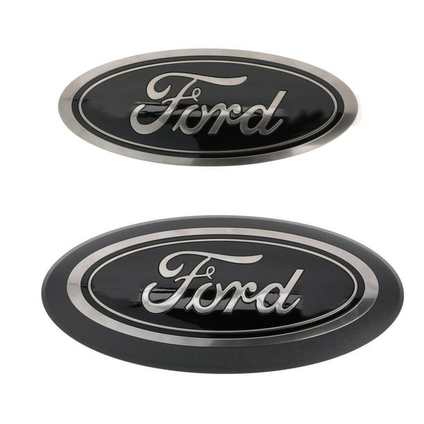 Conjunto de emblemas con parrilla delantera negra y portón trasero para Ford F-150