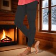 thumbnail image 6 of Enjoytime Pants for Women Solid Color Velvet Warm Close Fitting Leggings Casual Lounge Fall Winter Trousers Black S, 6 of 6