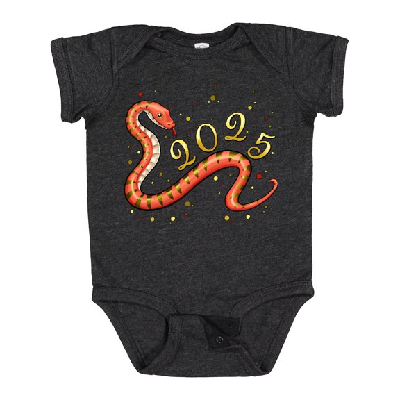 Inktastic 2025 Year of the Snake New Year Snake Boys or Girls Baby Bodysuit
