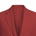 thumbnail image 5 of MaFYtyTPR Men Single Button Blazer Solid Color Long Sleeve Lightweight Casual Coat With Pockets For Business Daily Wear A-Wine XL, 5 of 6