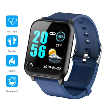 Bluetooth Smart Watch, EEEKit IP67 Waterproof Touchscreen Smart Wrist Watch with All-Day Heart Rate and Activity Tracking, Sleep Monitoring, Compatible with iOS Android (Best Habit Tracking App Android)