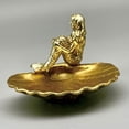 thumbnail image 7 of Necvior Gold Mermaids Shell Resin Dish for Elegant Home Styling Decorative Jewelry Plate, 7 of 7