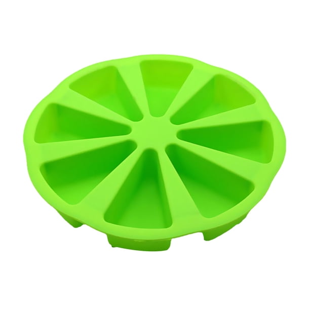 Advancent Molde de silicona para tartas de 8 cavidades, bandeja antiadherente para hornear, molde para hacer Pizza de cocina de silicona DIY, Herramientas y accesorios para hornear Verde