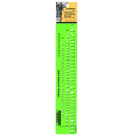 Pickett Vertical Lettering Guide, 1/8", 3/16", 1/4" - Walmart.com