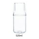 thumbnail image 2 of Bewildely Jarra de agua con vaso Juegos de vasos de vidrio Mesita de noche Beber Jugo Pot Resistencia a altas temperaturas Botella Frasco Hervidor Cocina y Comedor 520ml Bewildely HA071577-02, 2 of 6