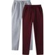 thumbnail image 1 of Pantalones largos de moda para hombre, con cordón, cintura elástica, color sólido, informales, largos, con capucha japonesa para PC., 1 of 8