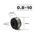 thumbnail image 1 of 1PCS 0.8/1.0mm Roue d'Entraînement à Rouleau d'Alimentation en Fil Mig Welding, 1 of 3