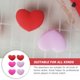thumbnail image 4 of 6 amortiguadores de vibración de silicona para raquetas de tenis con forma de corazón., 4 of 6