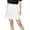 White, variant on Short Skirts for Women High Waisted On Under $10 Solid Color Pleated Belt Pants High Waisted Skirt