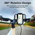 thumbnail image 5 of Waterproof Bike Phone Holder, 360° Rotation Bike Phone Holder, MTB Bike Frame Handlebar Bag for Smartphone under 6.4'', 5 of 5