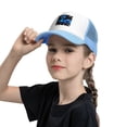 thumbnail image 5 of PAYOHTO Kids Dragon Baseball Hat Back Adjustable Mesh Breathable Hats Sky Blue Trucker Cap Outdoor Fishing Sun Caps for Boys or Girls ages 4-10, 5 of 9