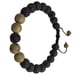 thumbnail image 5 of Sonducket Pulseras a juego de moda, difusora de rocas de negra mate ajustable, joyería exquisita para mujer, regalos para hombres Oro 2Conjunto, 5 of 6