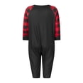 thumbnail image 4 of Family Matching Christmas Pajamas Santa Hat Deer Long Sleeve Tops Plaid Pants Set Baby Romper Outfits, 4 of 10