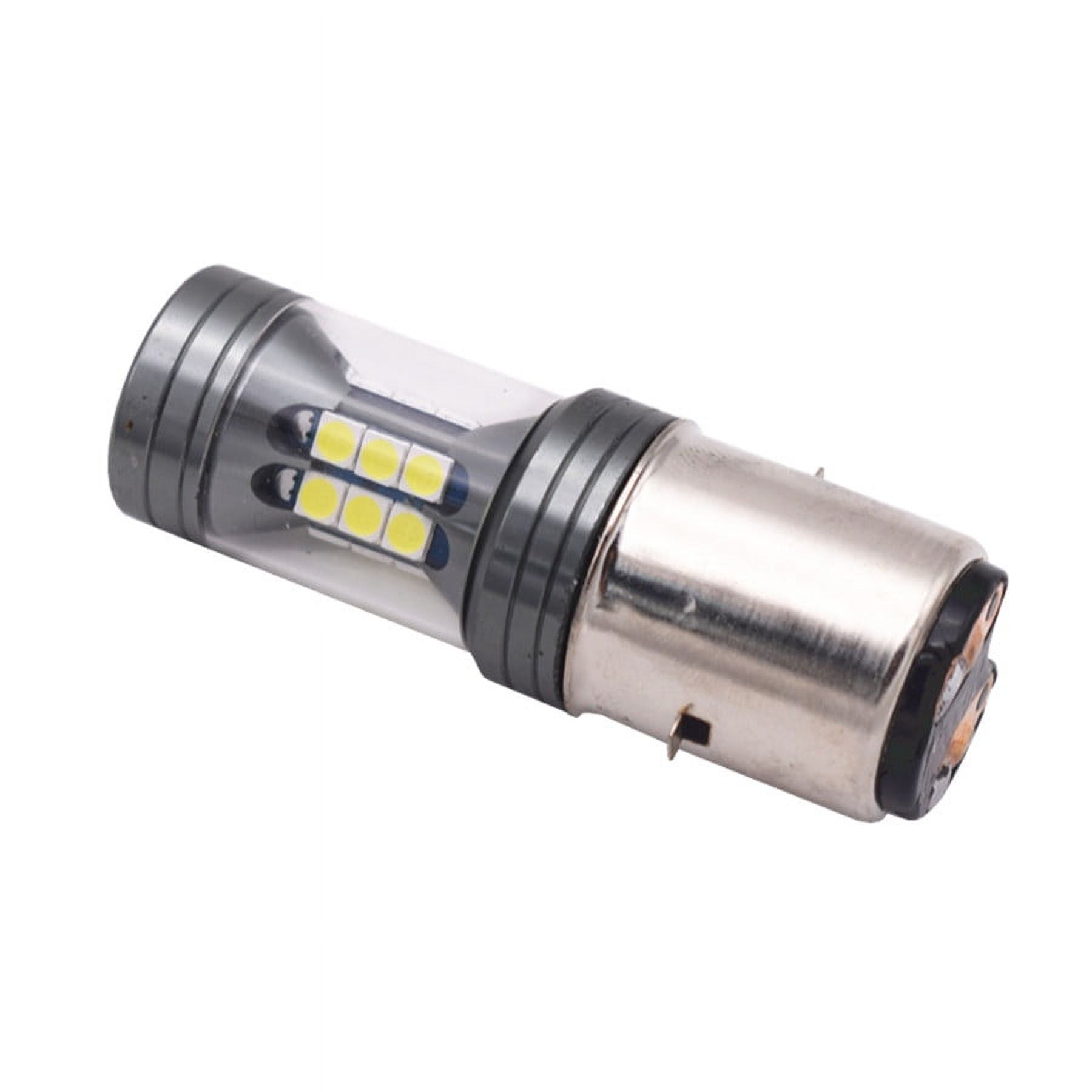 60W White BA20D 22SMD 12V 24V Hi/Low Headlight Light Bulb Scooter Motorcycle 1x