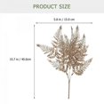 thumbnail image 2 of Christmas Decorative Artificial Leaves for Decoration 10Pcs Golden Leaves, 2 of 5