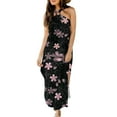 thumbnail image 4 of 2026 ! under $5 asdoklhq Womens Plus Size Dresses,Boho Sundress for Women Loose Dress Summer Casual Ladies Flowy Maxi Dresses Vacation Beach Dress with Pockets, 4 of 7